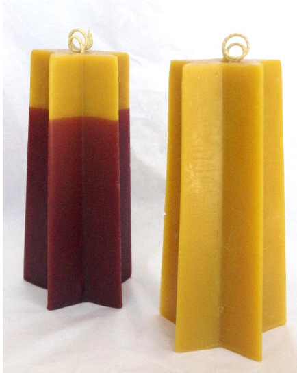 Hōhepa Beeswax Star Pillar Candle